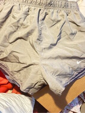 Nike Women's Light Gray Athletic Running Shorts